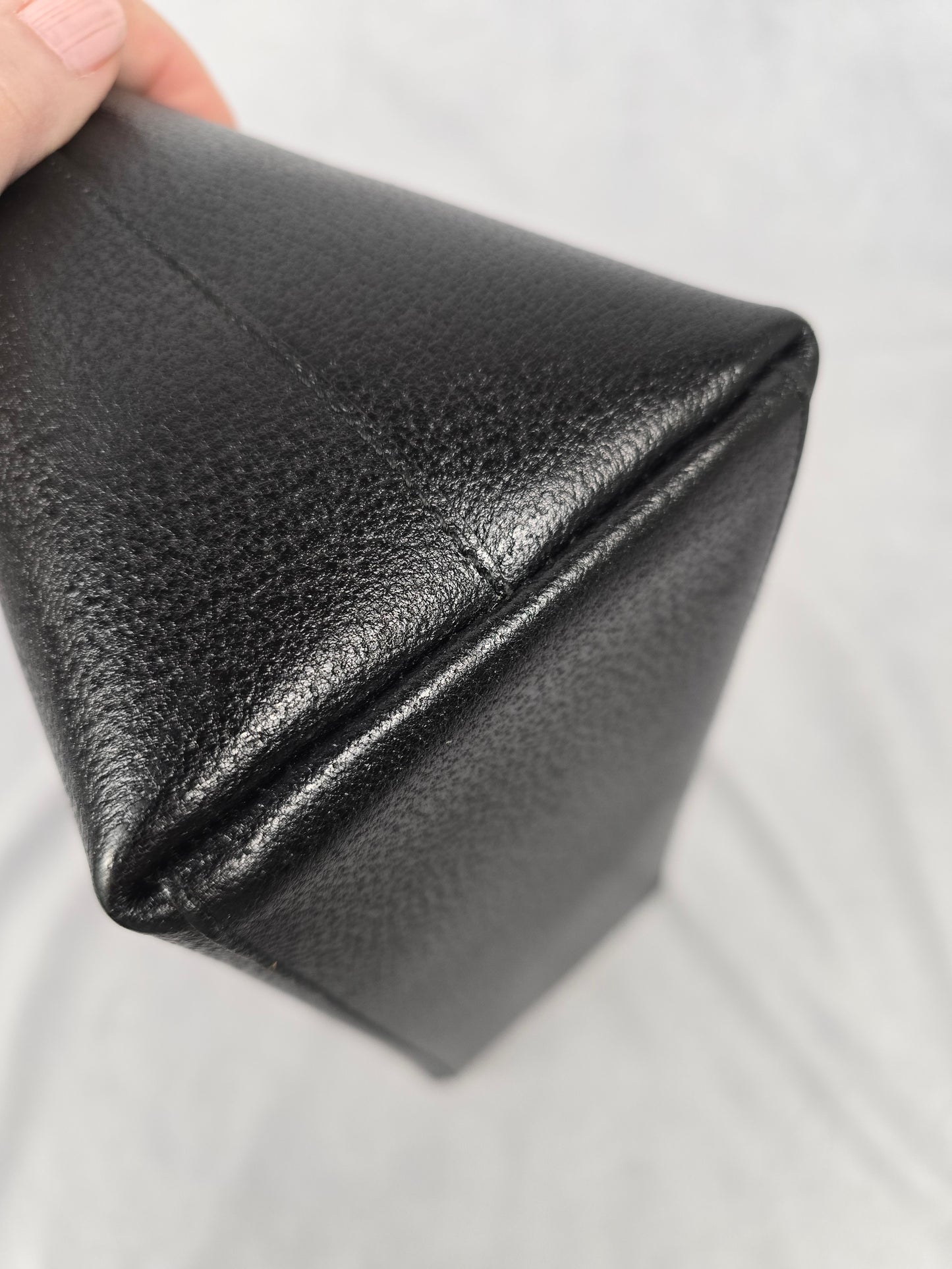 Gucci Black Leather and Bamboo Shoulder Bag