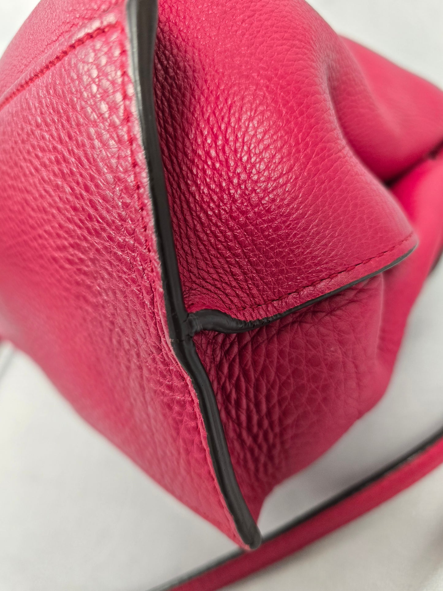 Gucci Daily Tote Bamboo Two-Way in Raspberry Leather