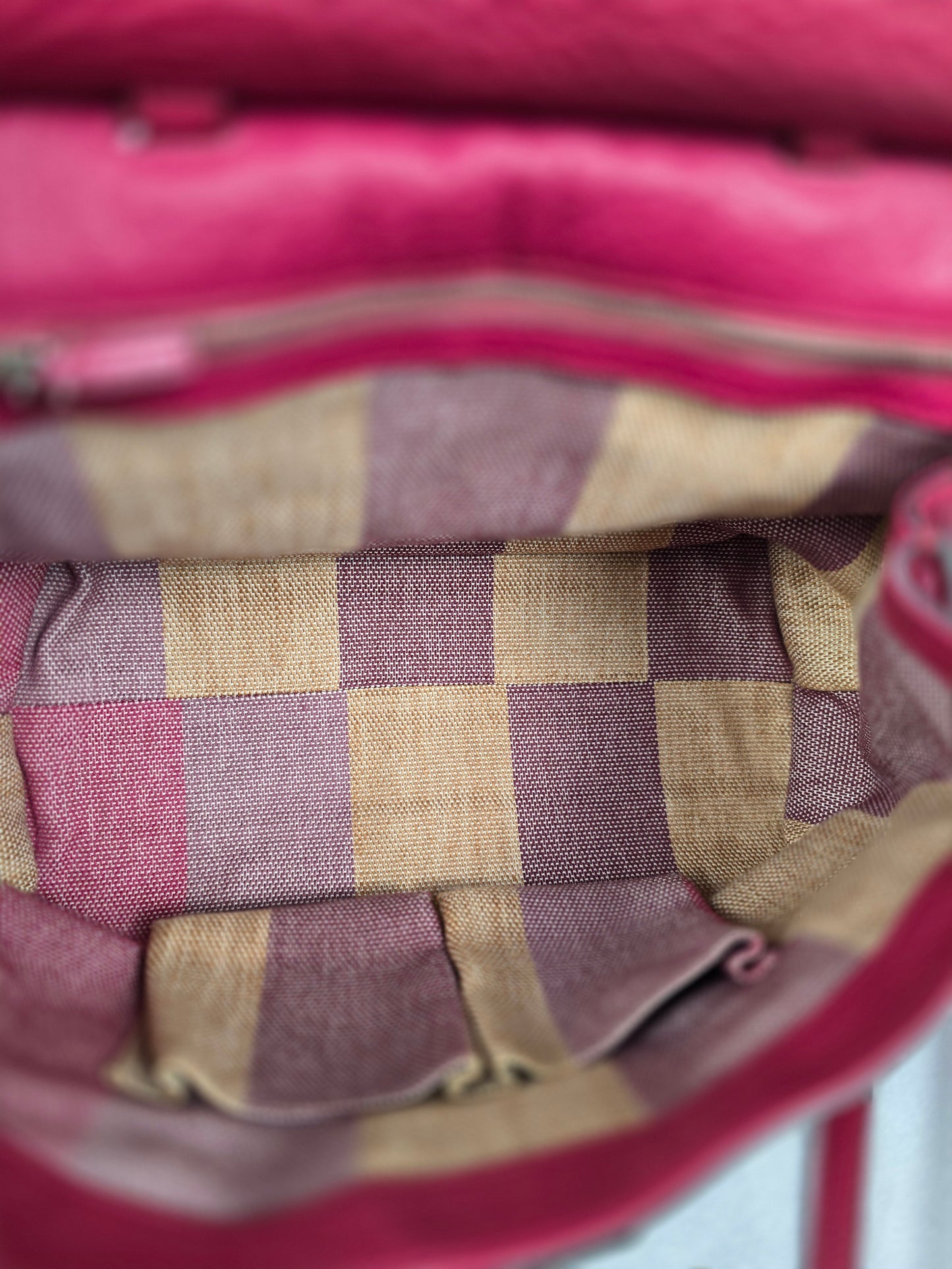 Gucci Daily Tote Bamboo Two-Way in Raspberry Leather