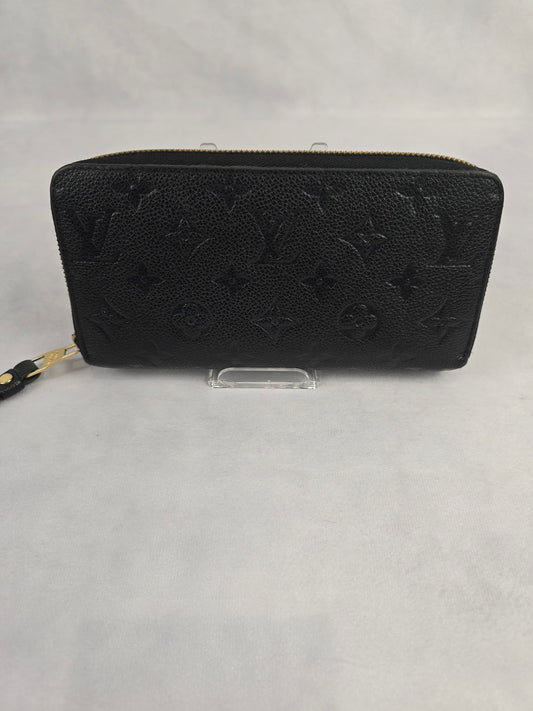 Louis Vuitton Empriente Black Leather Zippy Wallet
