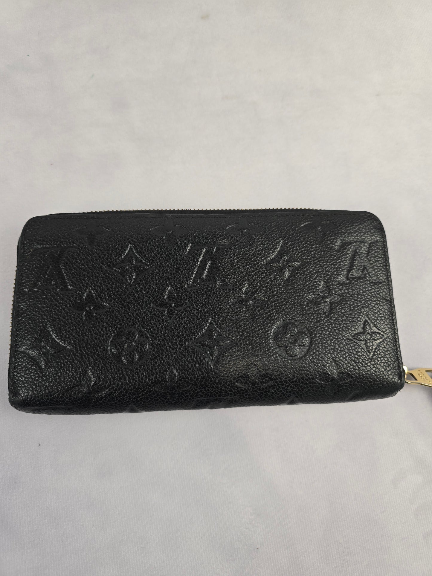 Louis Vuitton Empriente Black Leather Zippy Wallet