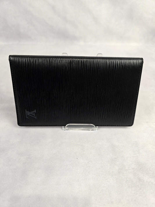 Louis Vuitton Black Epi Bifold Wallet