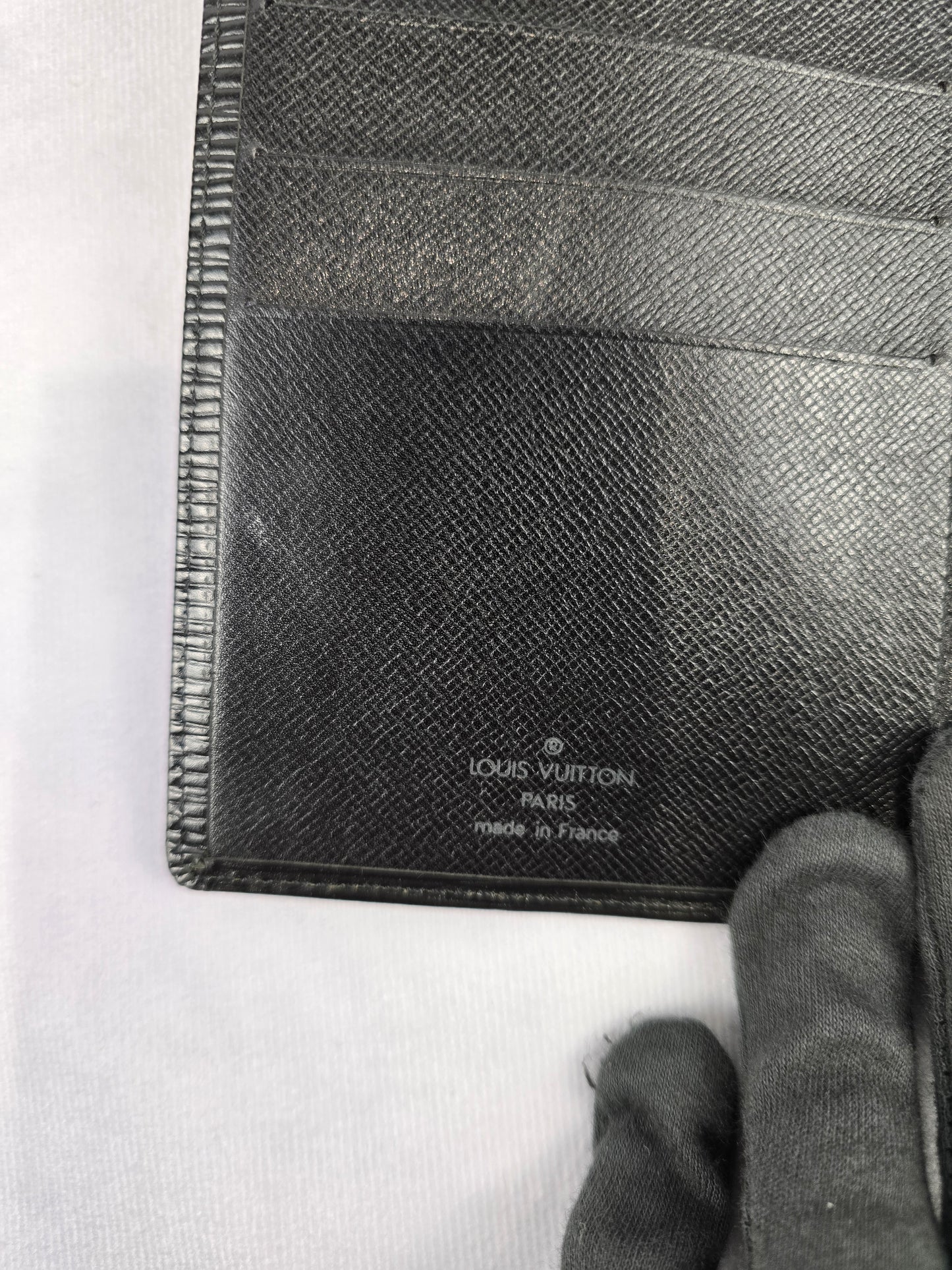 Louis Vuitton Black Epi Bifold Wallet