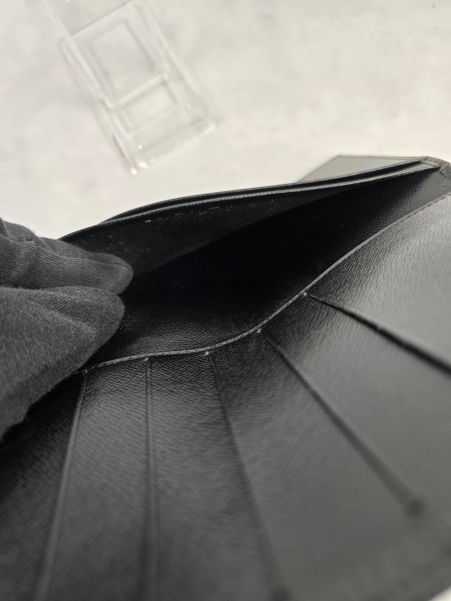 Louis Vuitton Black Epi Bifold Wallet