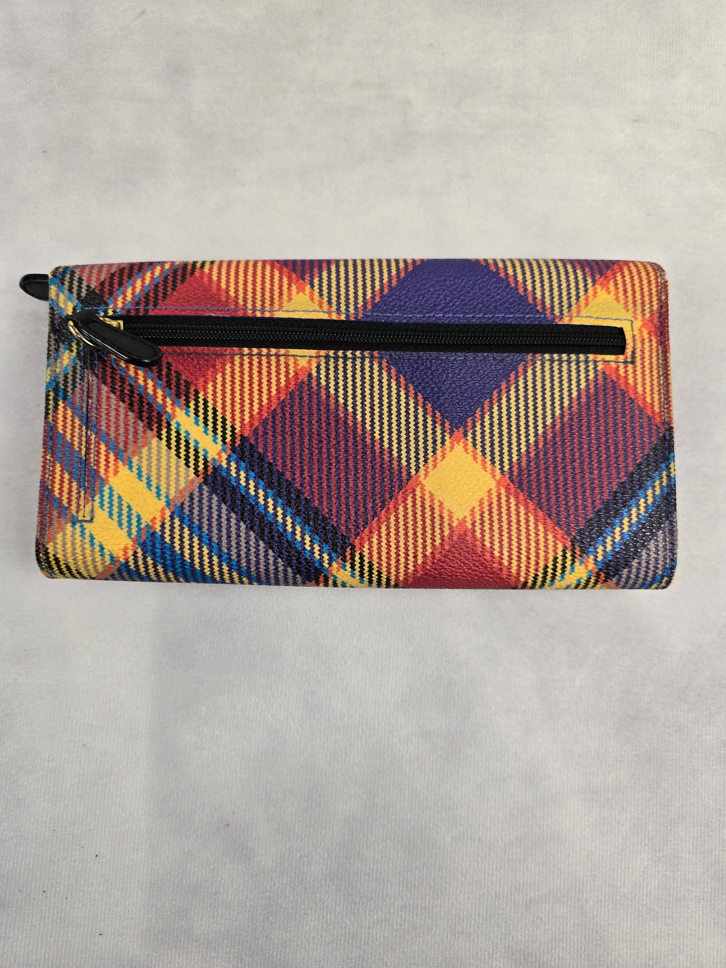 Vivienne Westwood Plaid Multicolor Long Envelope Wallet