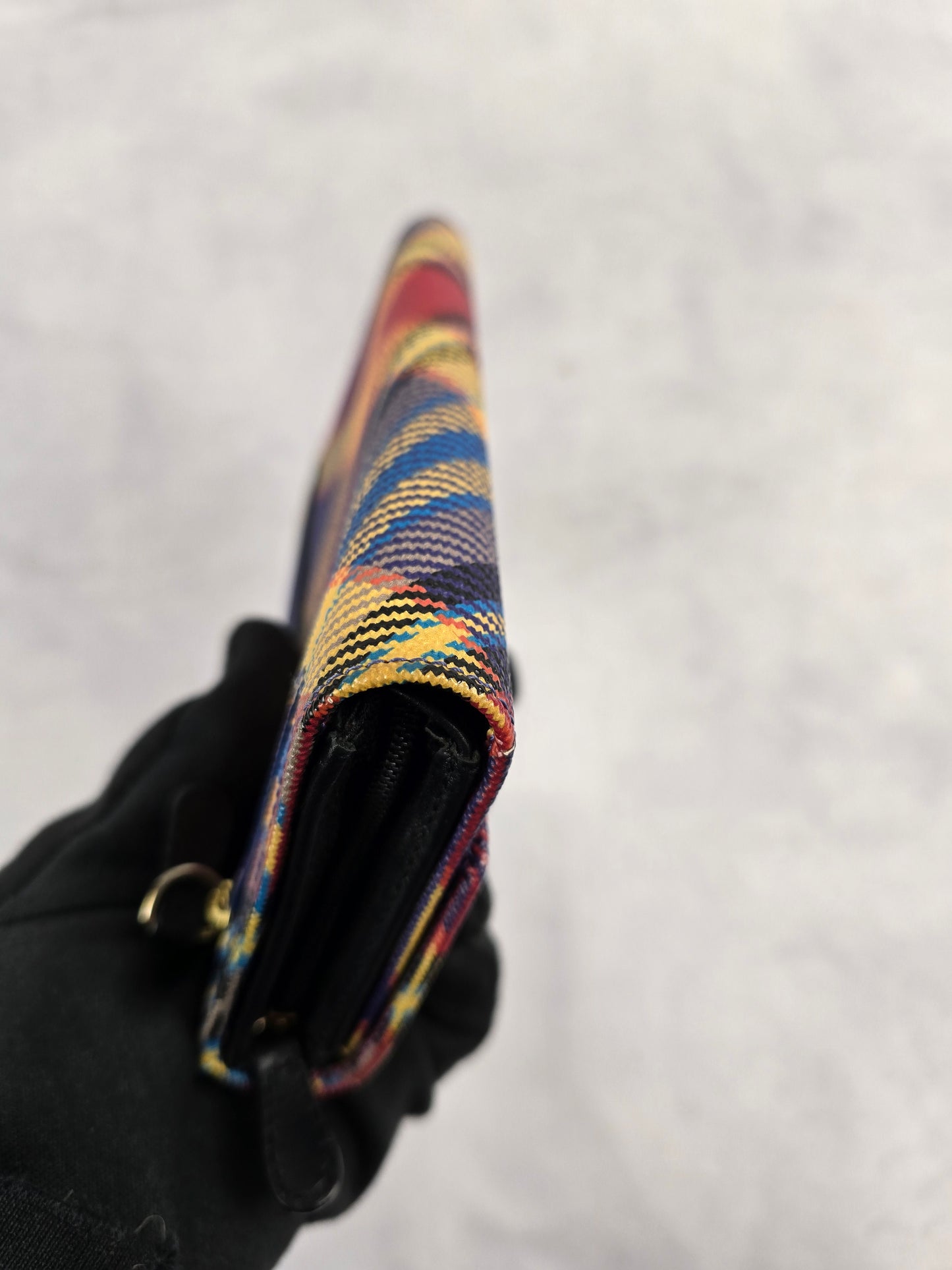 Vivienne Westwood Plaid Multicolor Long Envelope Wallet