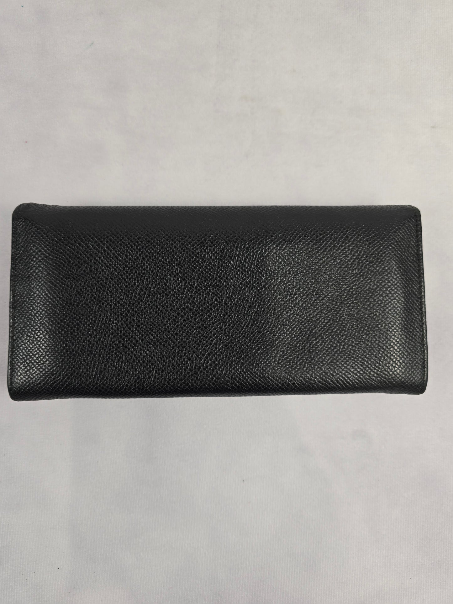 Bvlgari Logo Clip  Bi-Fold Long Wallet in Black