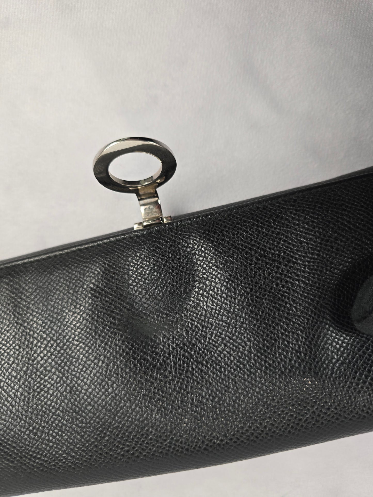 Bvlgari Logo Clip  Bi-Fold Long Wallet in Black