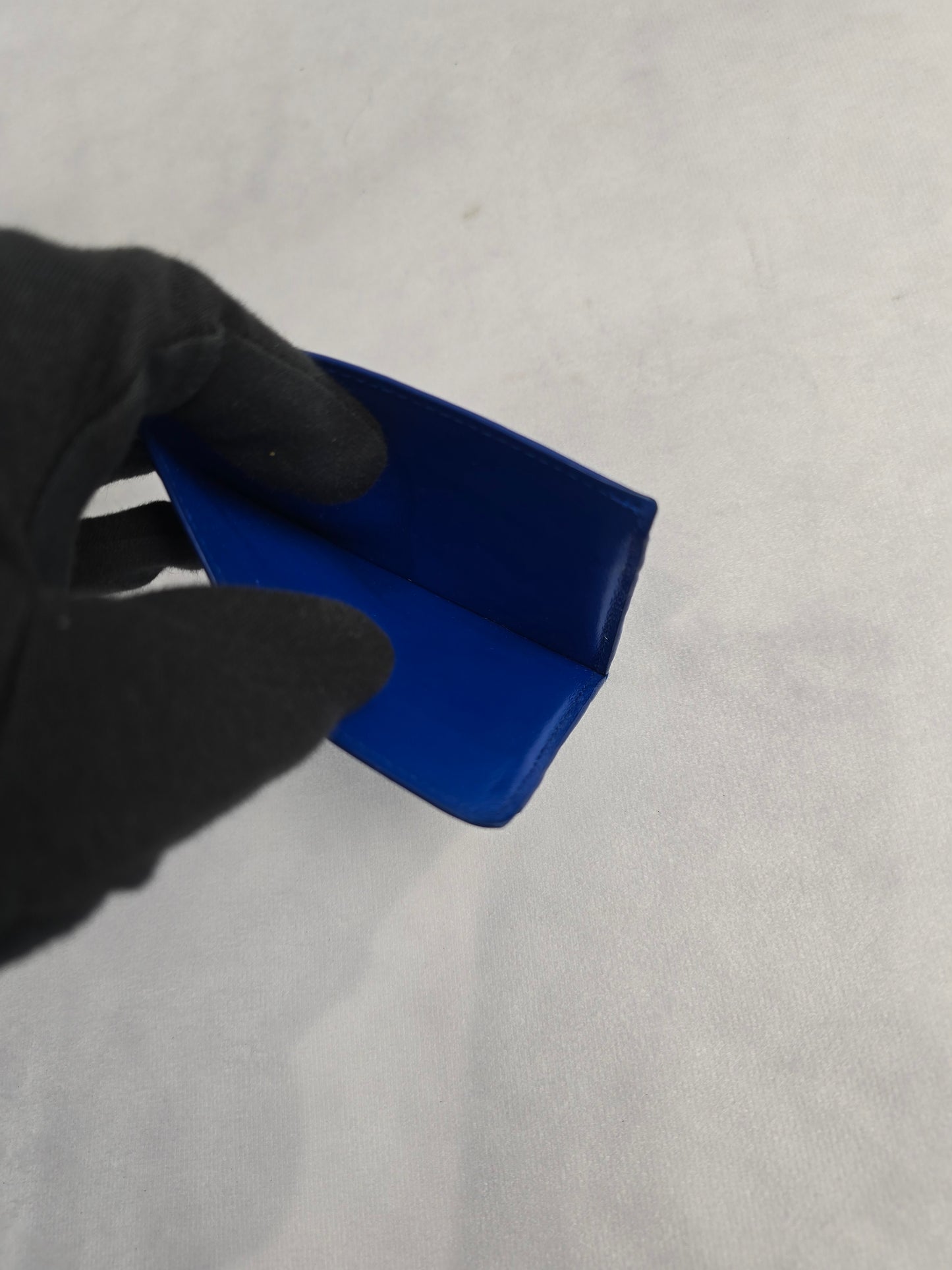 Bottega Veneta Intrecciato Leather Card Case in Cobalt Blue