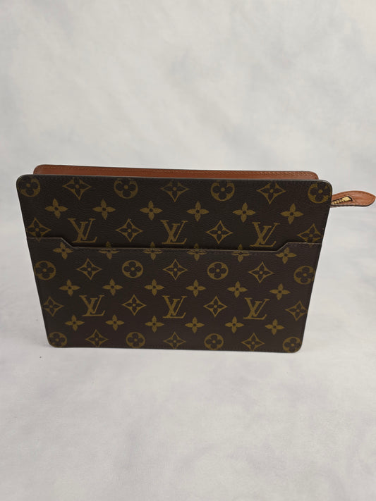 Louis Vuitton Monogram Canvas Pochette Homme Clutch