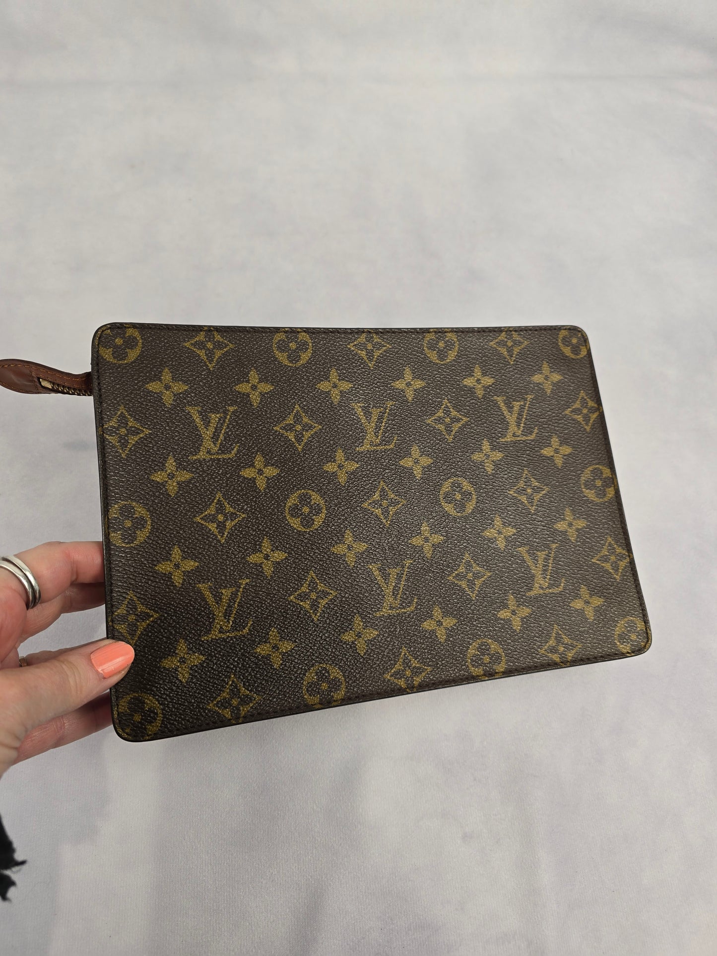 Louis Vuitton Monogram Canvas Pochette Homme Clutch