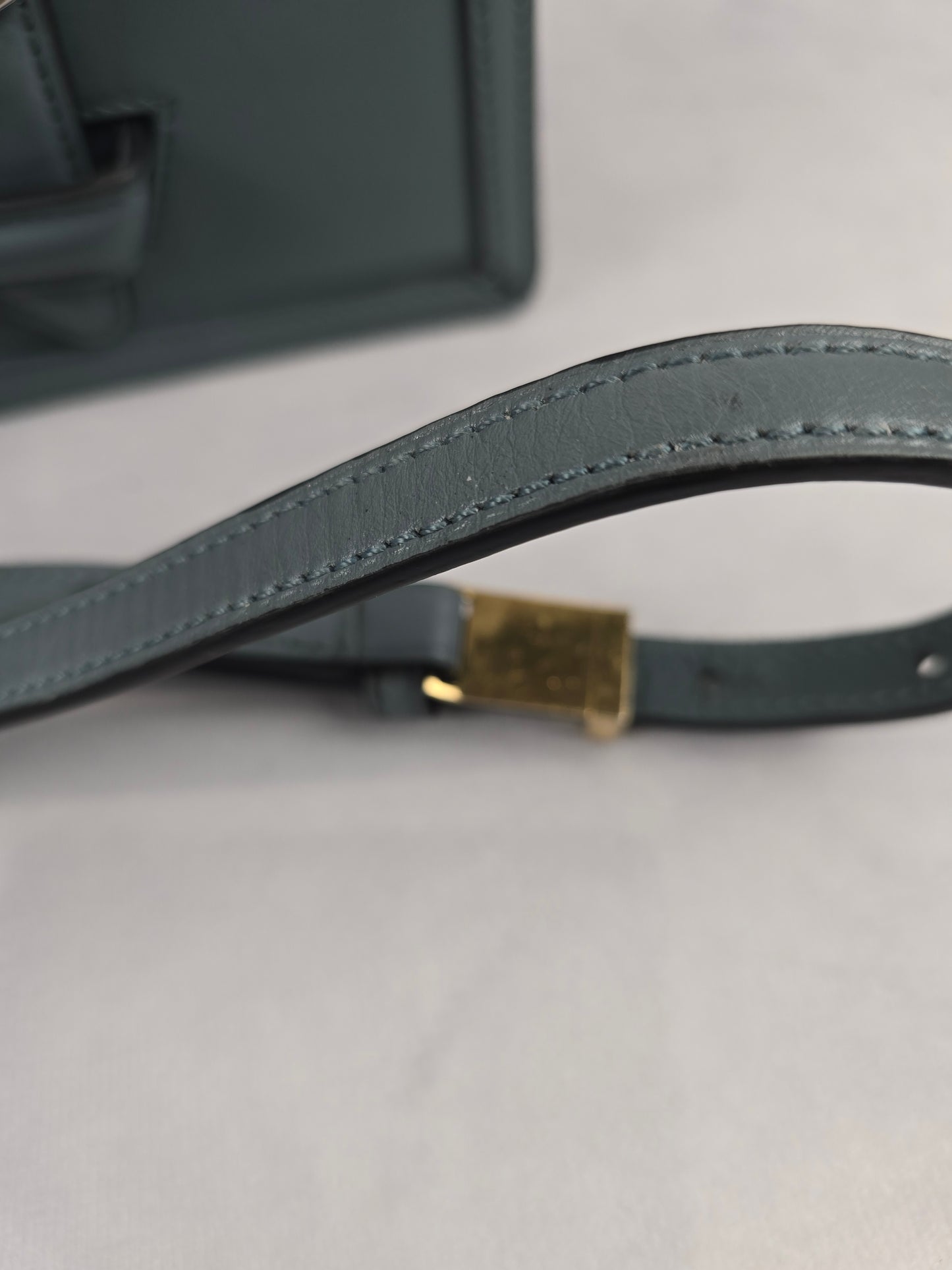 Loewe Small Barcelona in Stone Blue Leather