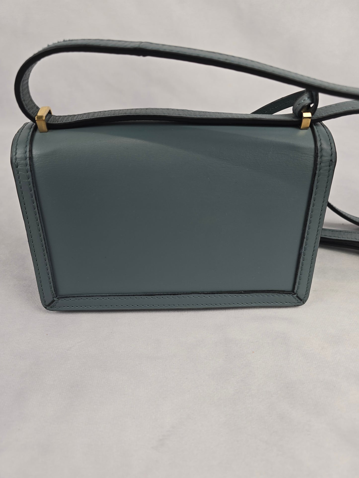 Loewe Small Barcelona in Stone Blue Leather