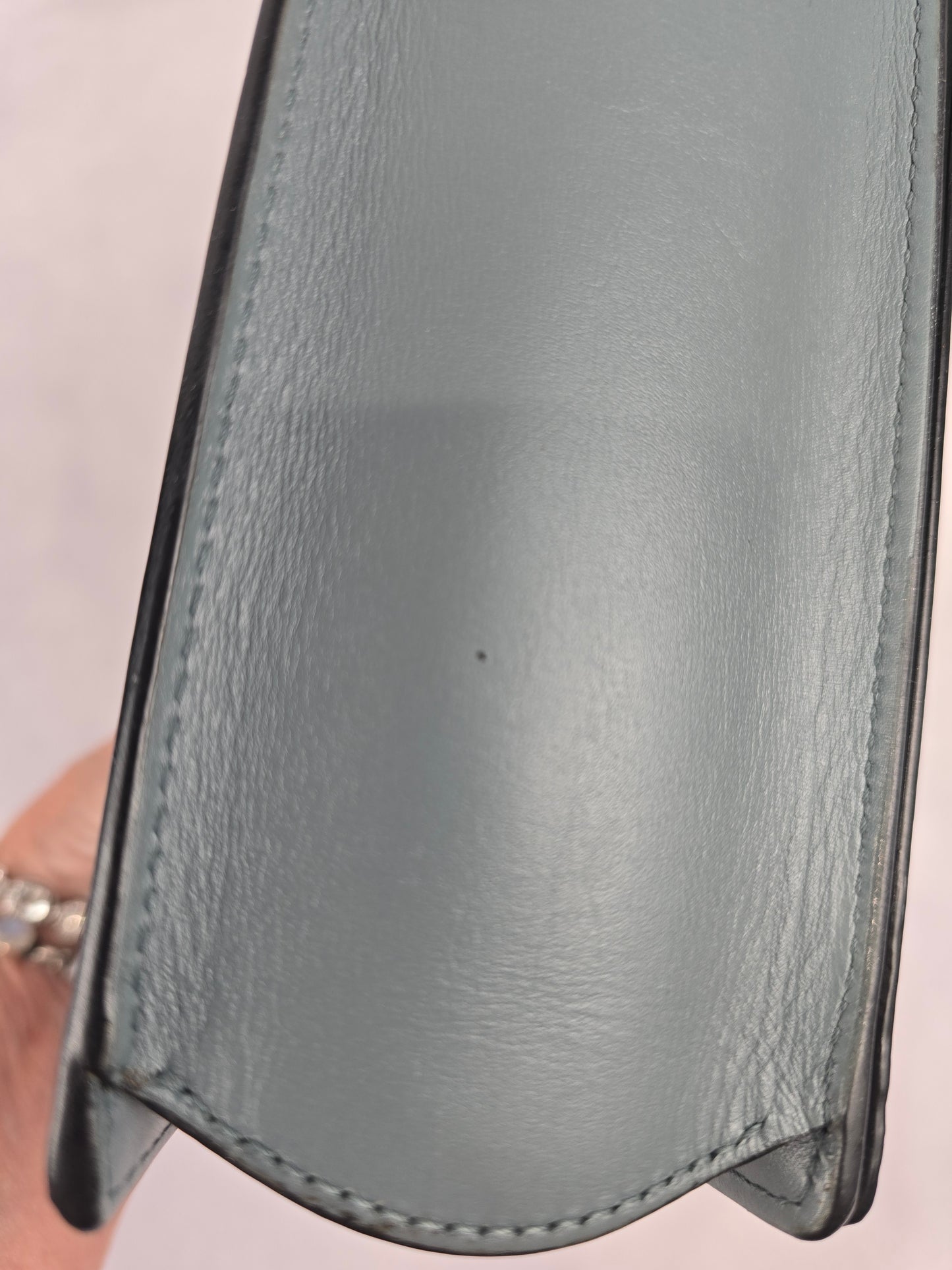 Loewe Small Barcelona in Stone Blue Leather