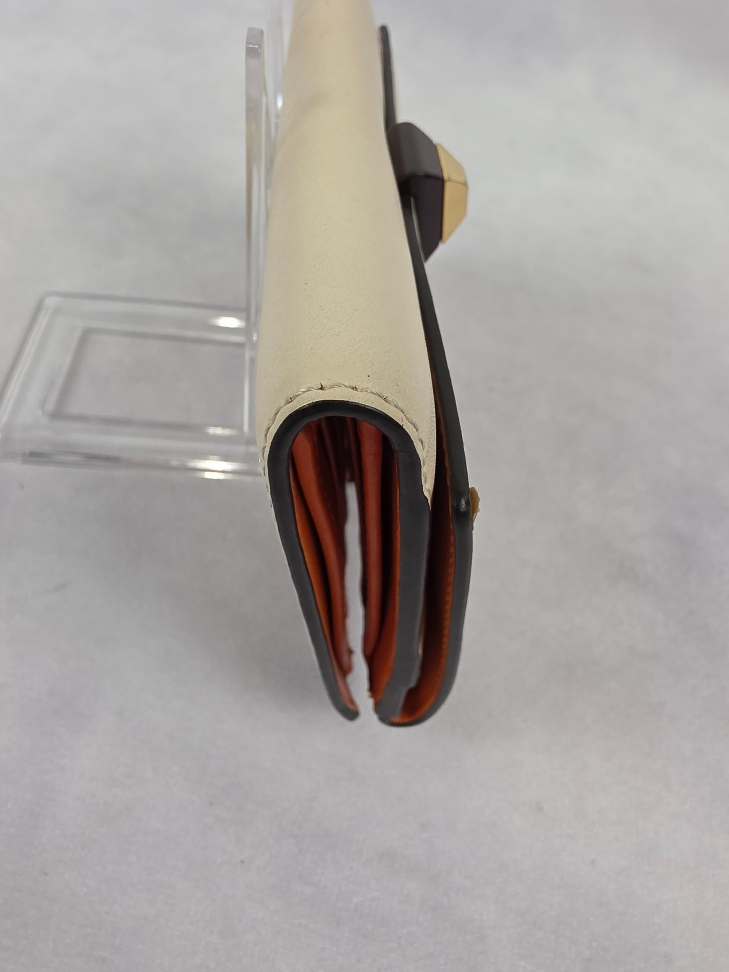 Fendi Roma Long Continental Flap Wallet - Bone Beige Leather
