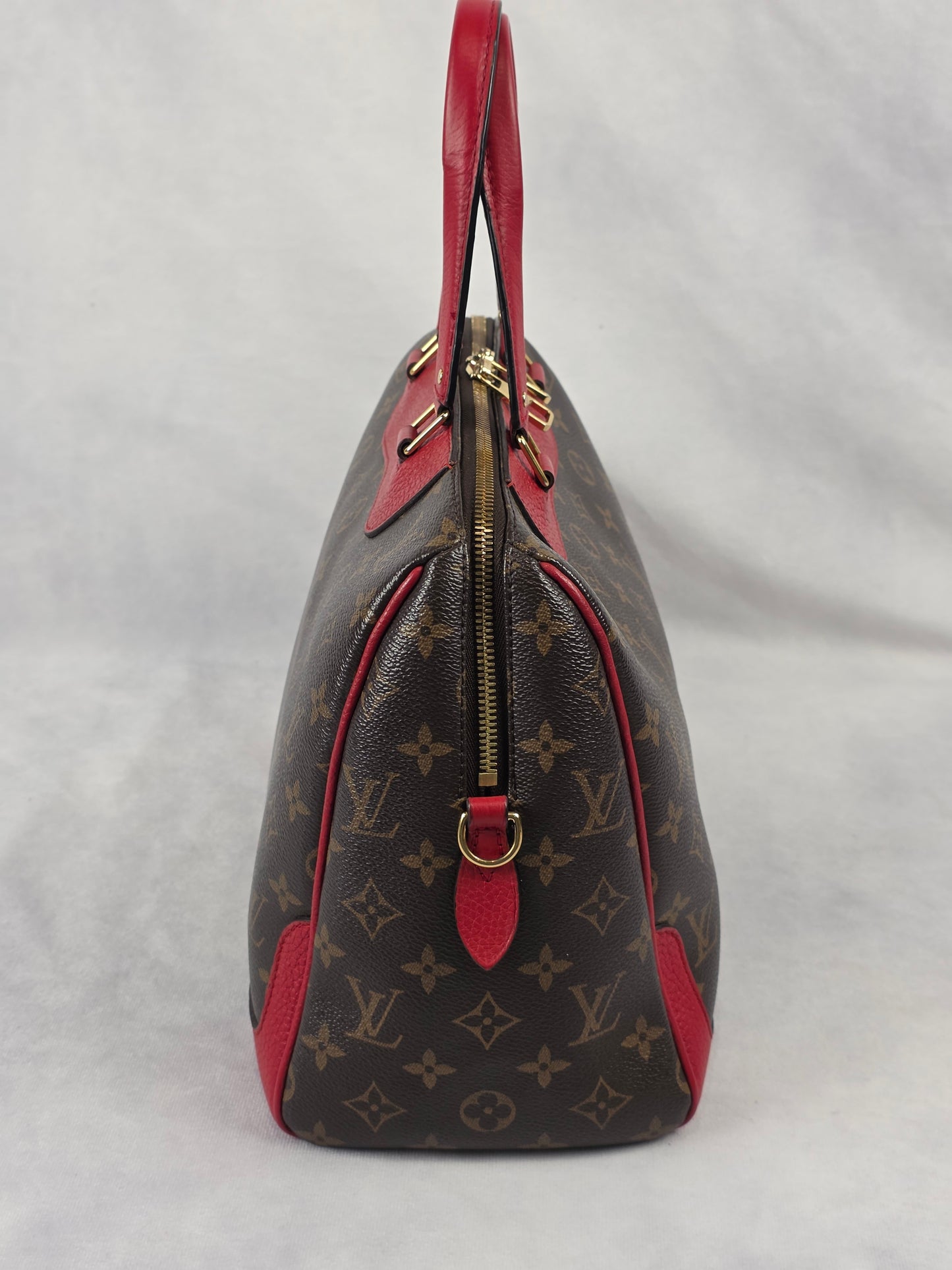 Louis Vuitton Monogram Retiro NM Handbag Coquelicot Red 2Way Shoulder Bag