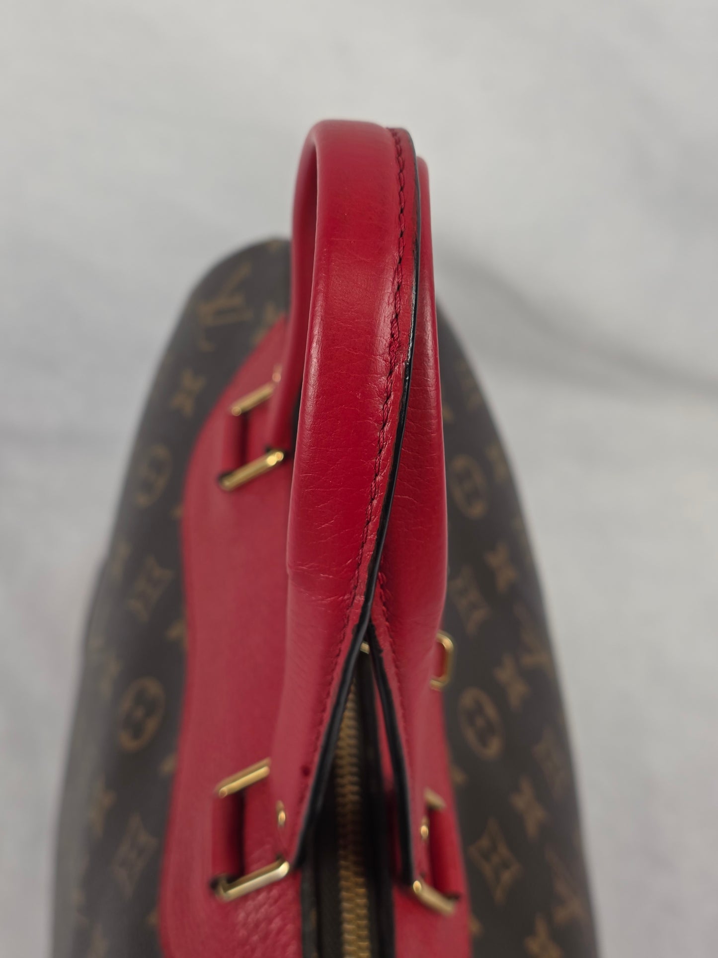Louis Vuitton Monogram Retiro NM Handbag Coquelicot Red 2Way Shoulder Bag