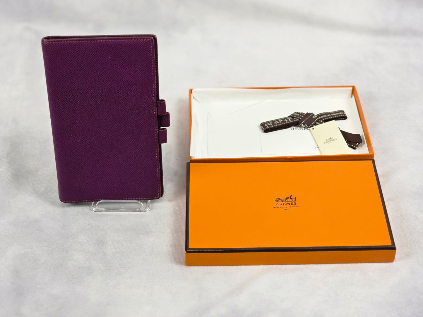 Hermès Vision Agenda Cover in Purple Epsom Leather