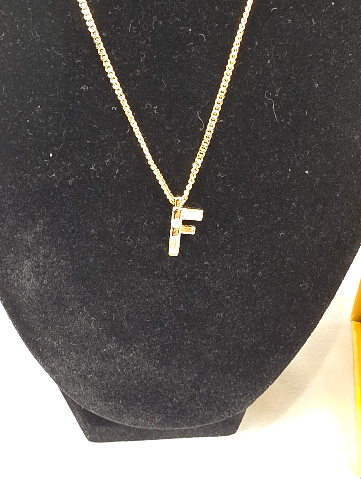 Fendi First "F" Crystal-Embellished Pendant Necklace