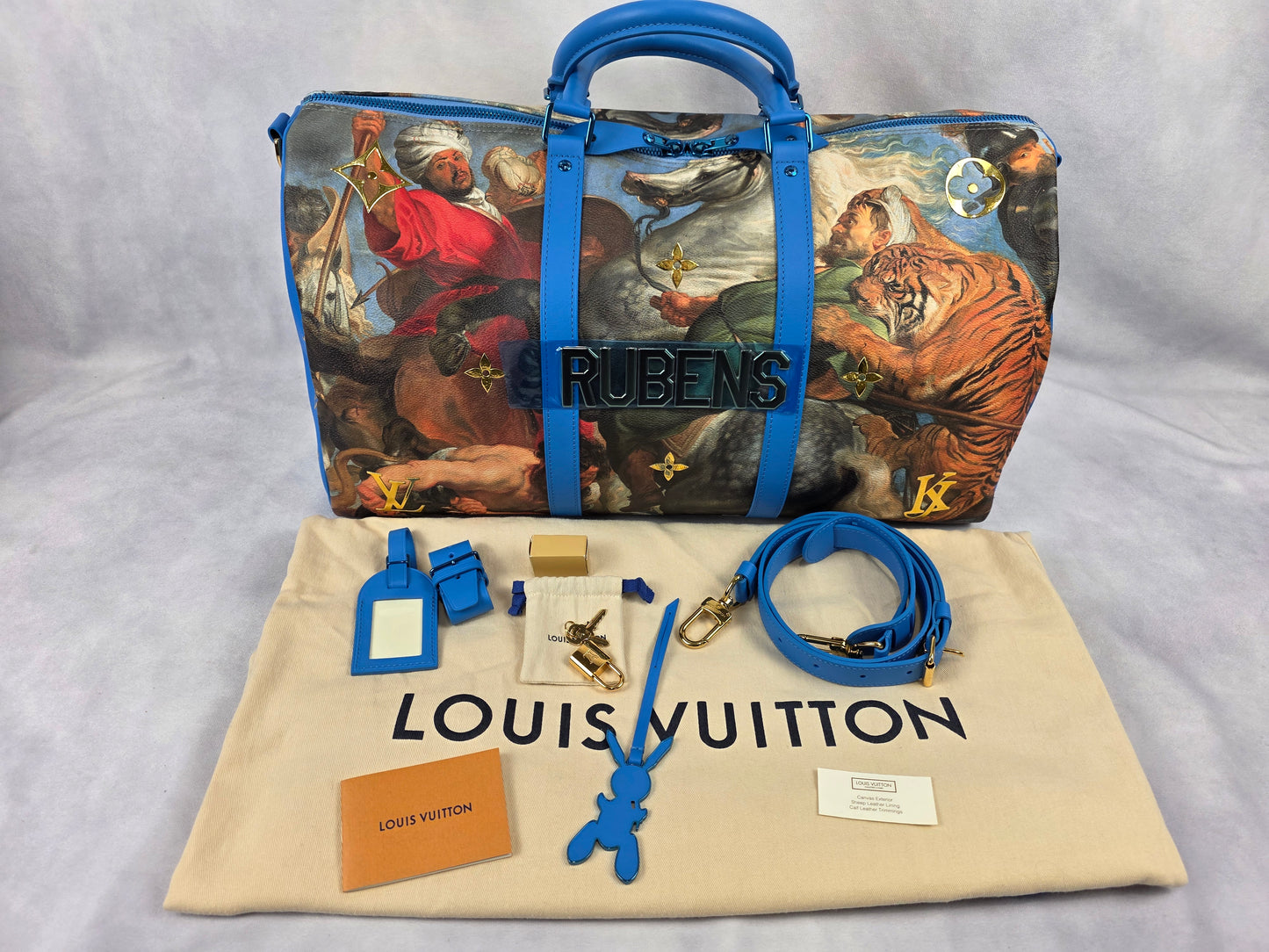 RARE - Louis Vuitton Rubens Keepall 50 - Jeff Koons Masters Edition
