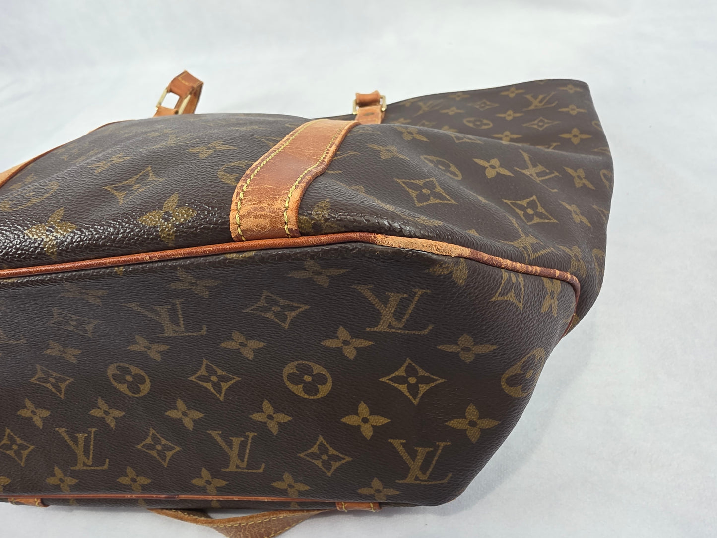 LOUIS VUITTON VINTAGE MONOGRAM SAC MM SHOPPING TOTE