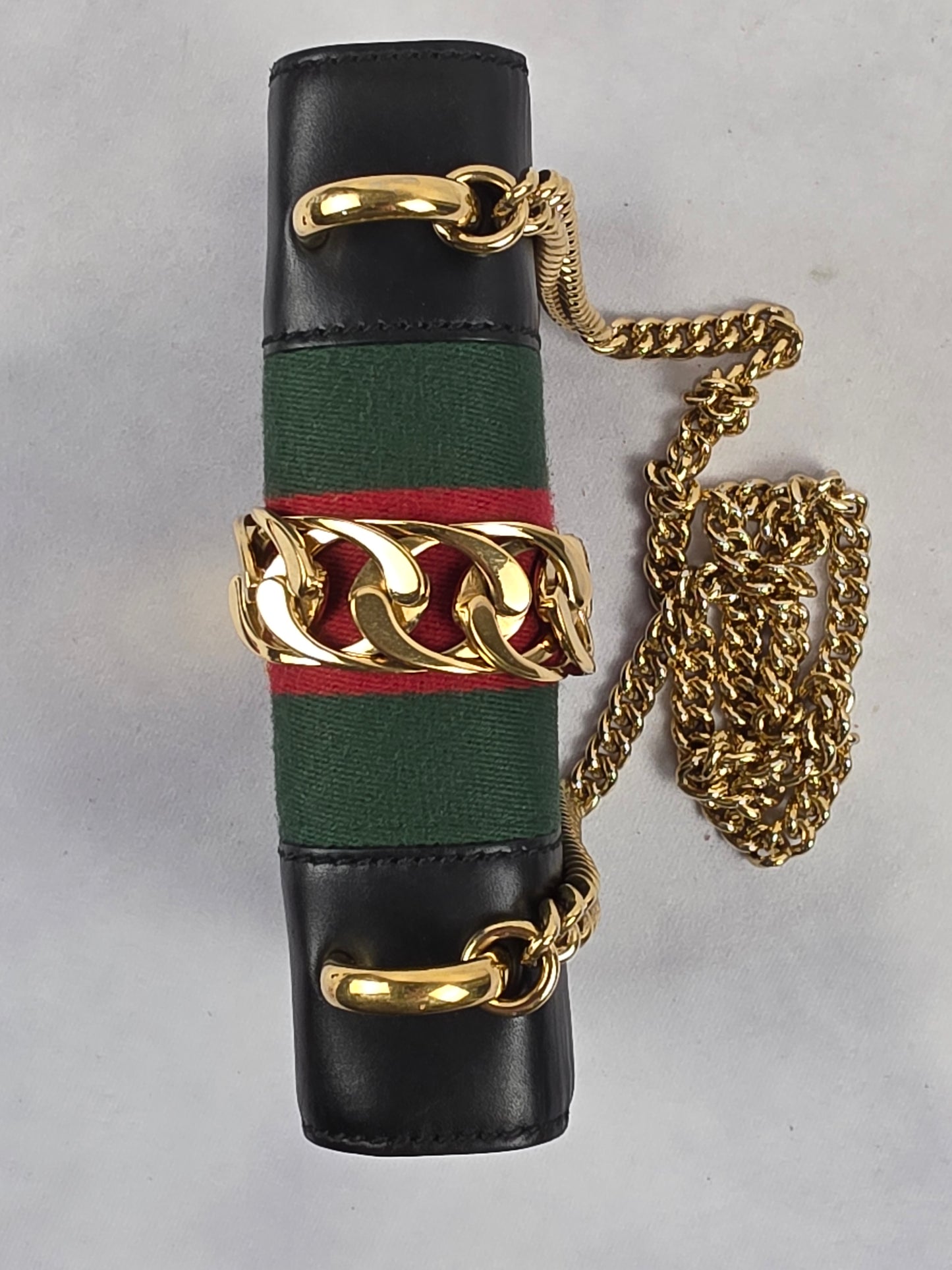 Gucci Sylvie Mini Chain Shoulder Bag – Black