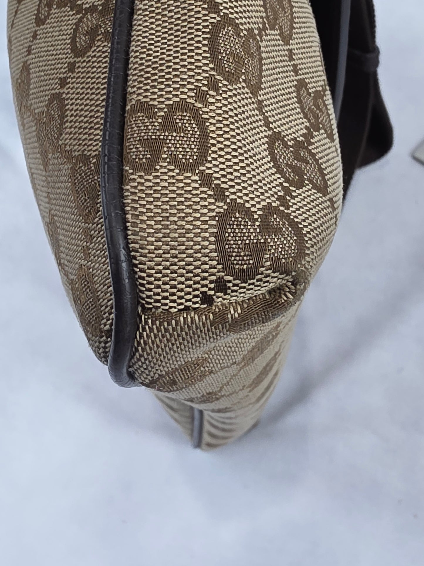 Gucci GG Canvas Front Pocket Messenger Bag