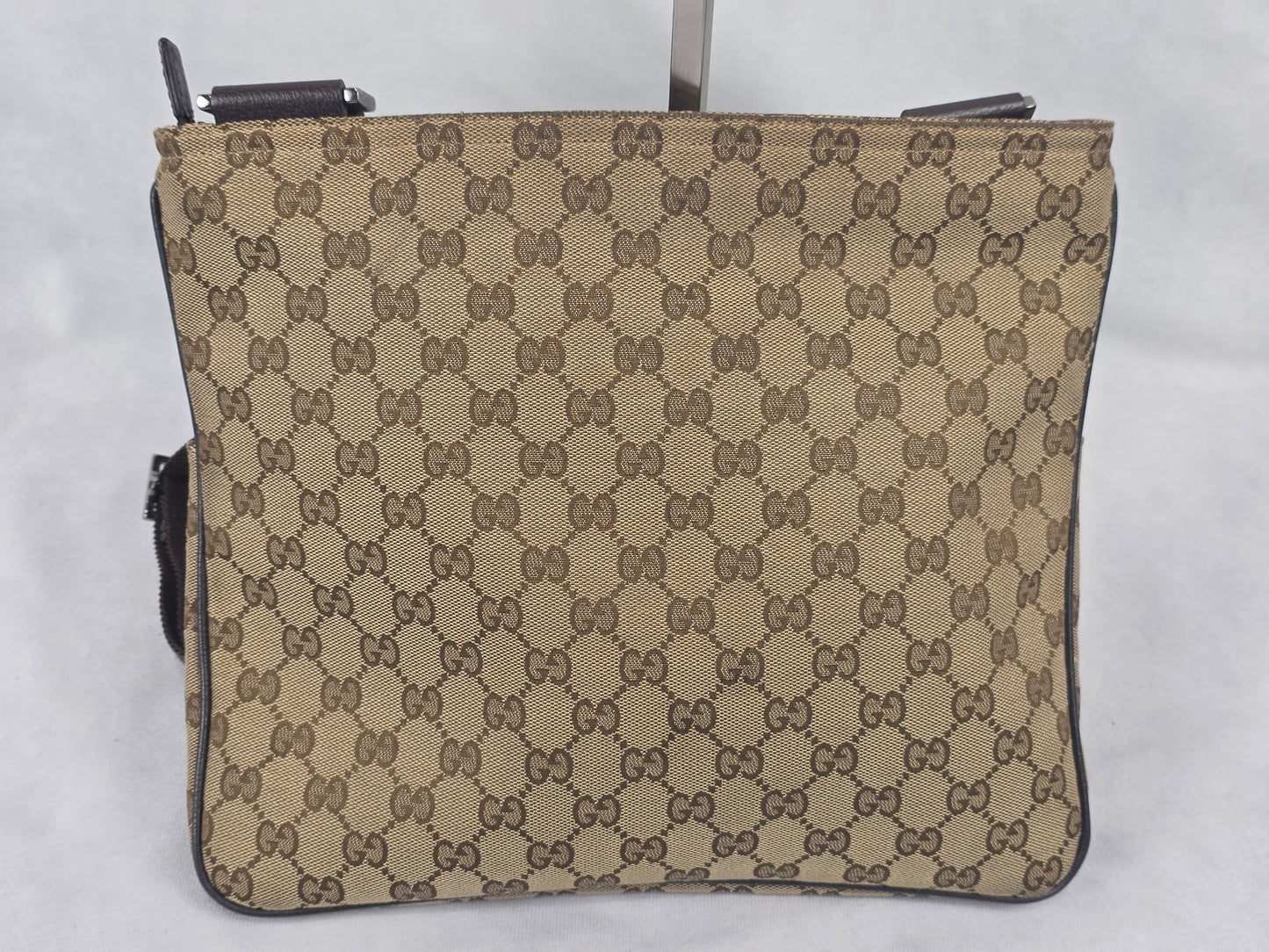 Gucci GG Canvas Front Pocket Messenger Bag