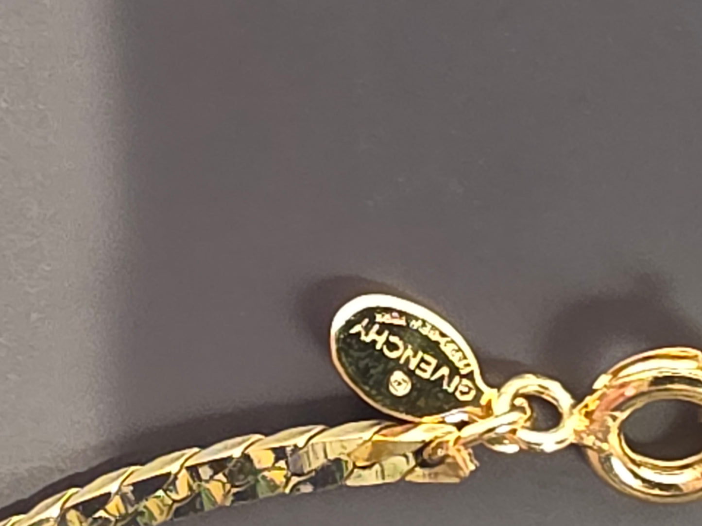 Givenchy Gold Plated Herringbone Chain Bracelet