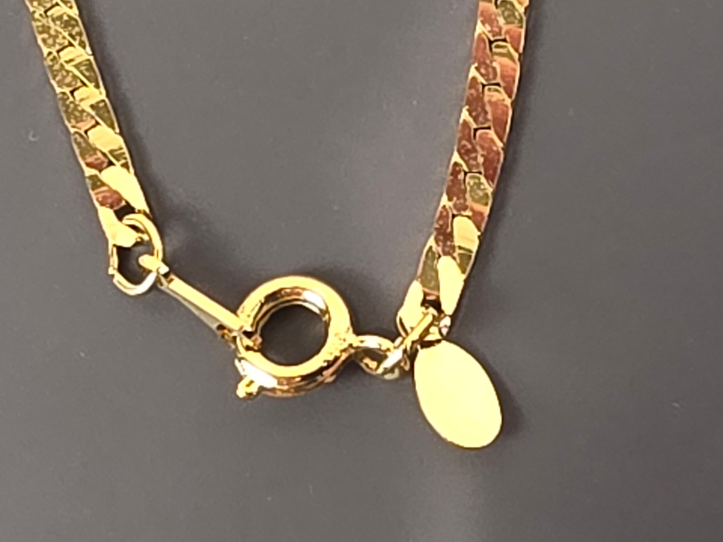 Givenchy Gold Plated Herringbone Chain Bracelet