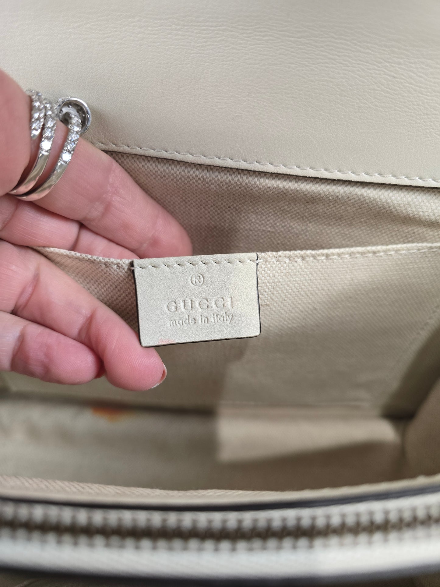 Gucci Calfskin Dionysus Bamboo Two Way Bag - Medium Size