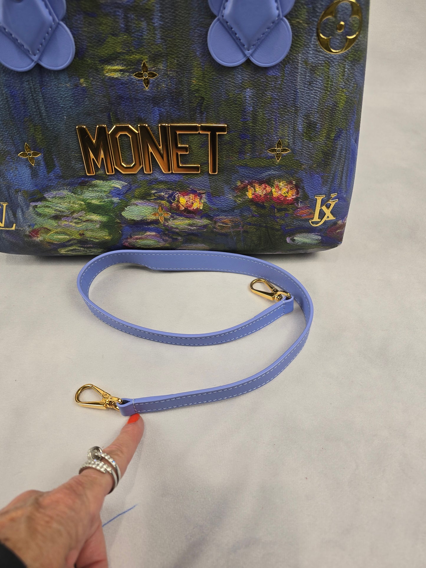 Louis Vuitton Montaigne Limited Edition Jeff Koons Monet Print MM
