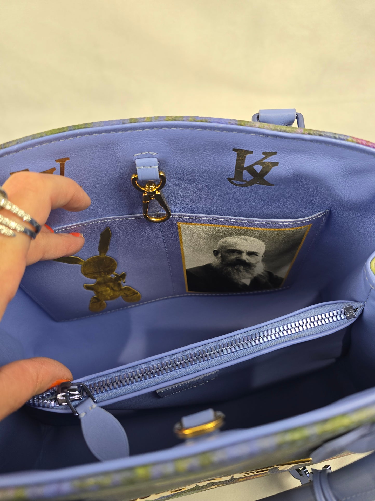Louis Vuitton Montaigne Limited Edition Jeff Koons Monet Print MM