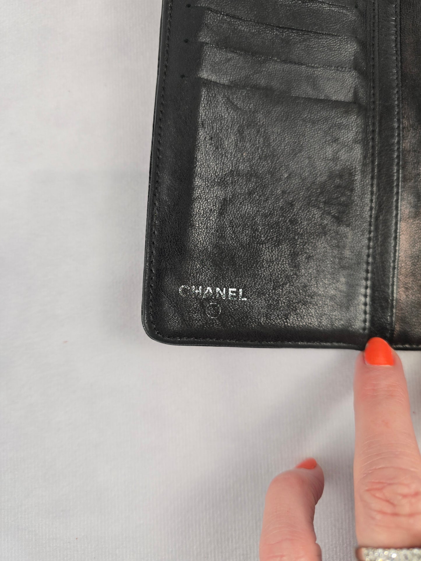 Chanel Icon Symbols Charms Patent Leather Wallet