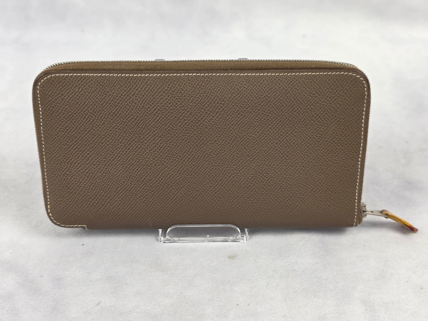 Hermès Azap Long Silk'In Wallet in Étoupe Epsom Leather