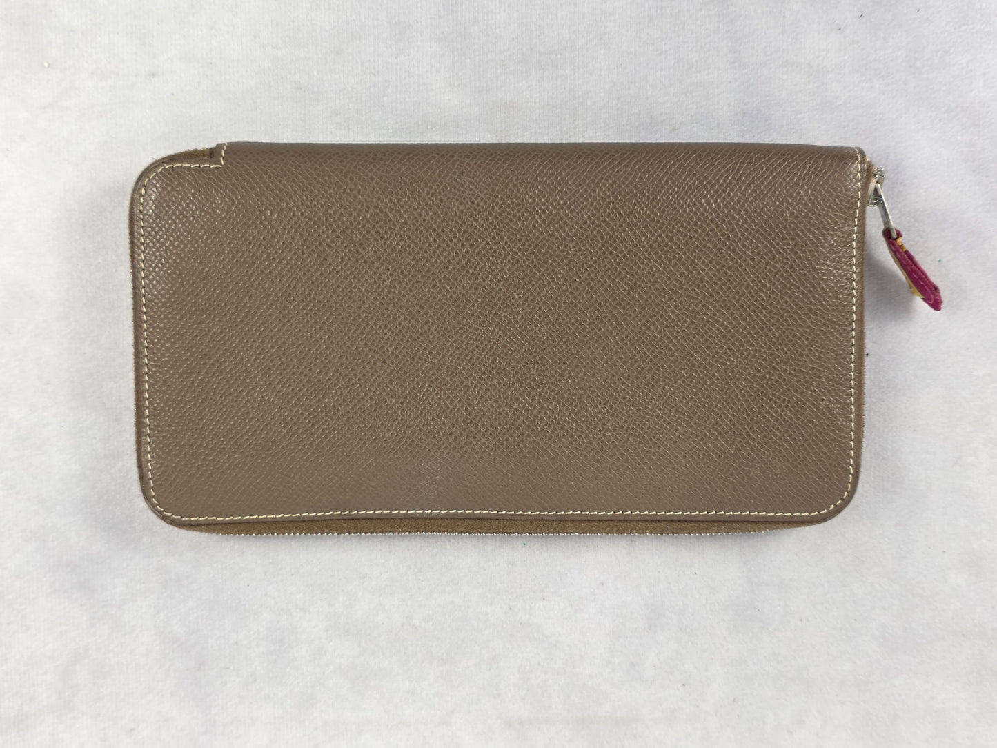 Hermès Azap Long Silk'In Wallet in Étoupe Epsom Leather