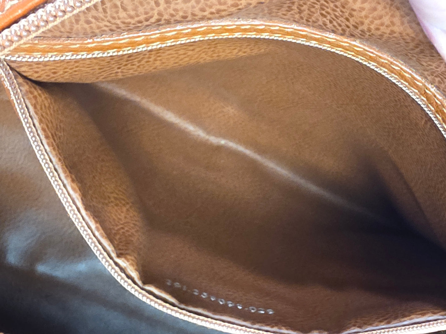 FENDI Vintage Selleria Brown Pebbled Leather Boston Bag