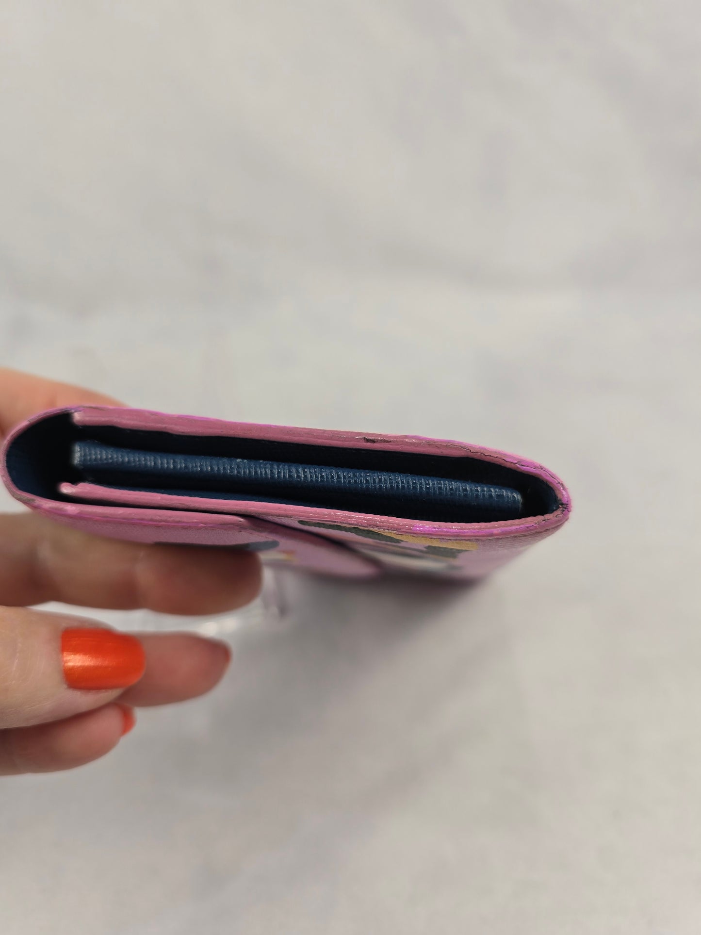 Fendi Vitello Elite Graffiti Pink Continental Wallet