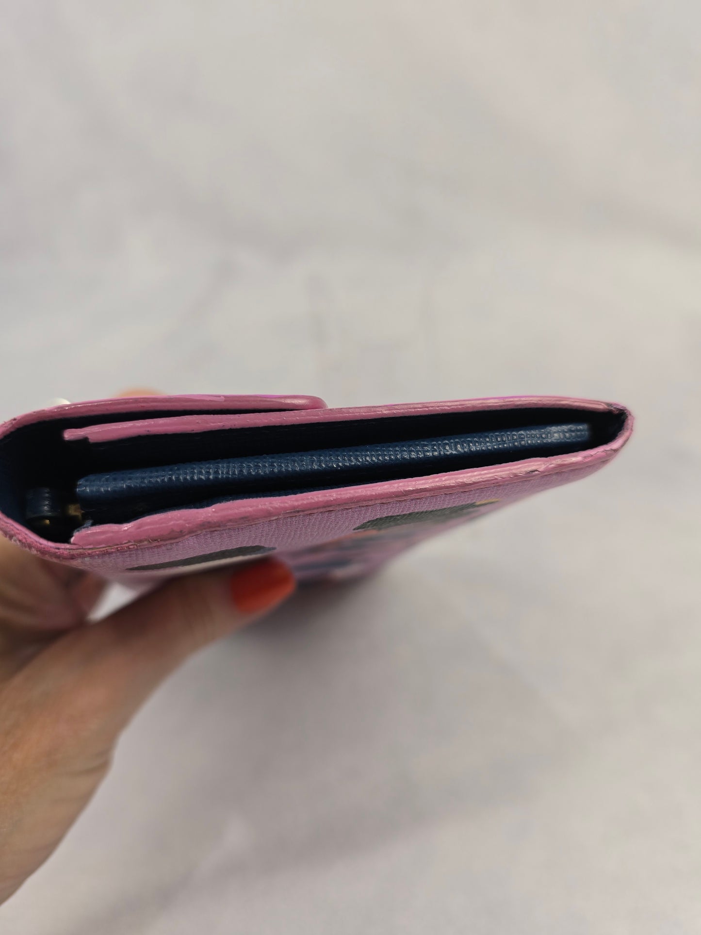 Fendi Vitello Elite Graffiti Pink Continental Wallet