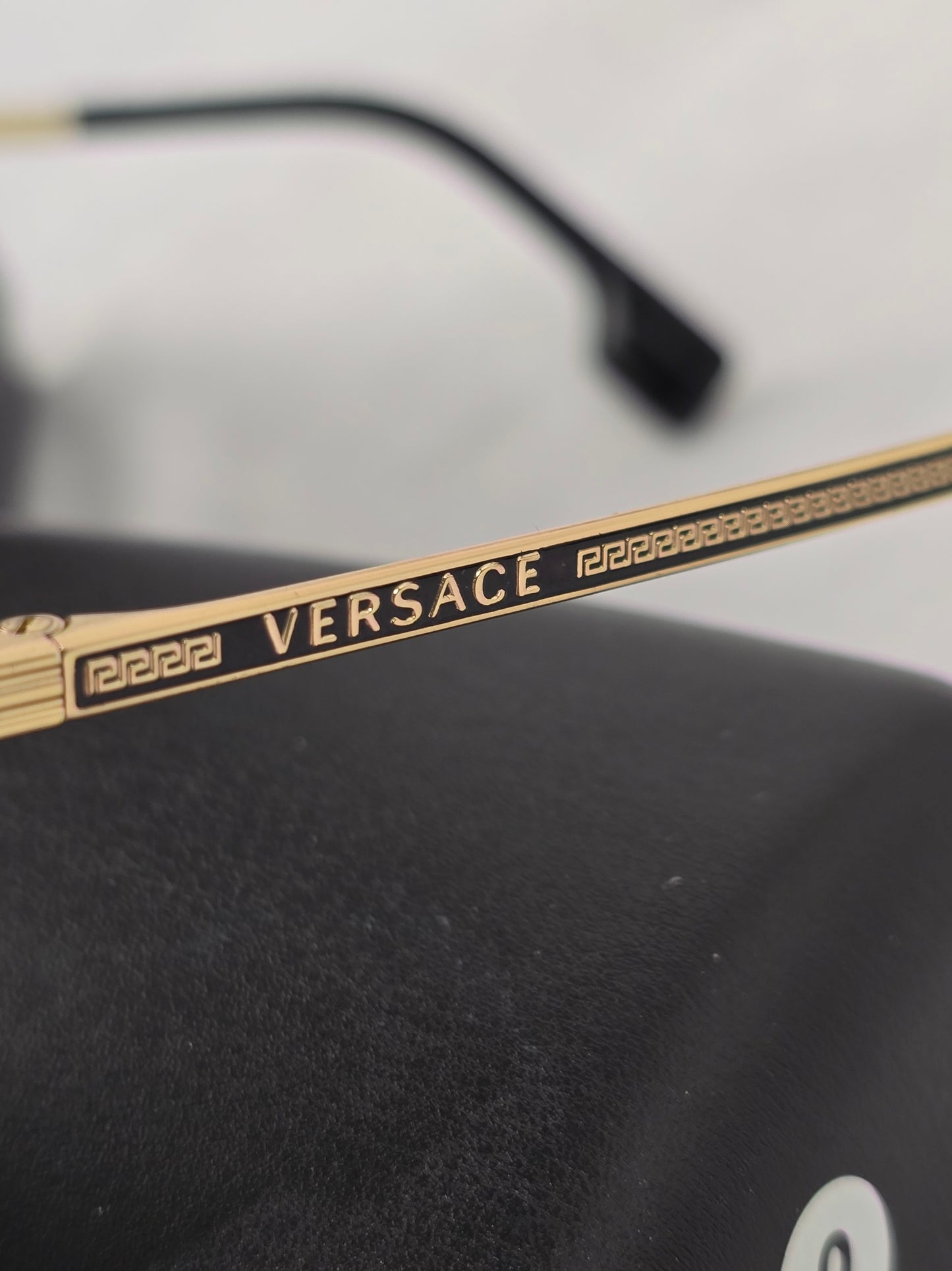 Versace Gold Medusa Focus Aviator Sunglasses
