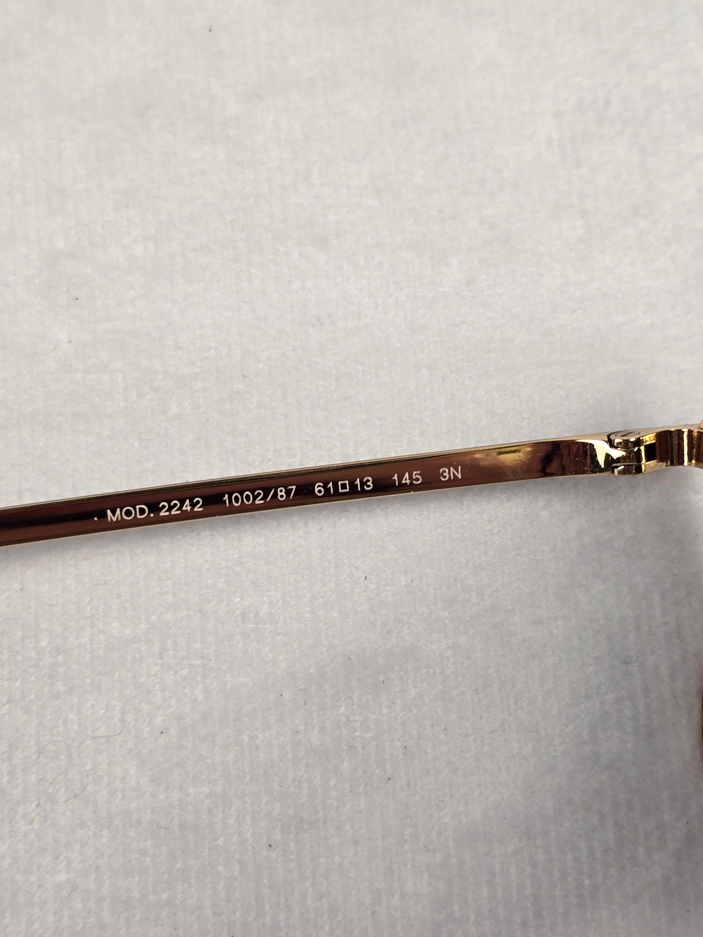Versace Gold Medusa Focus Aviator Sunglasses