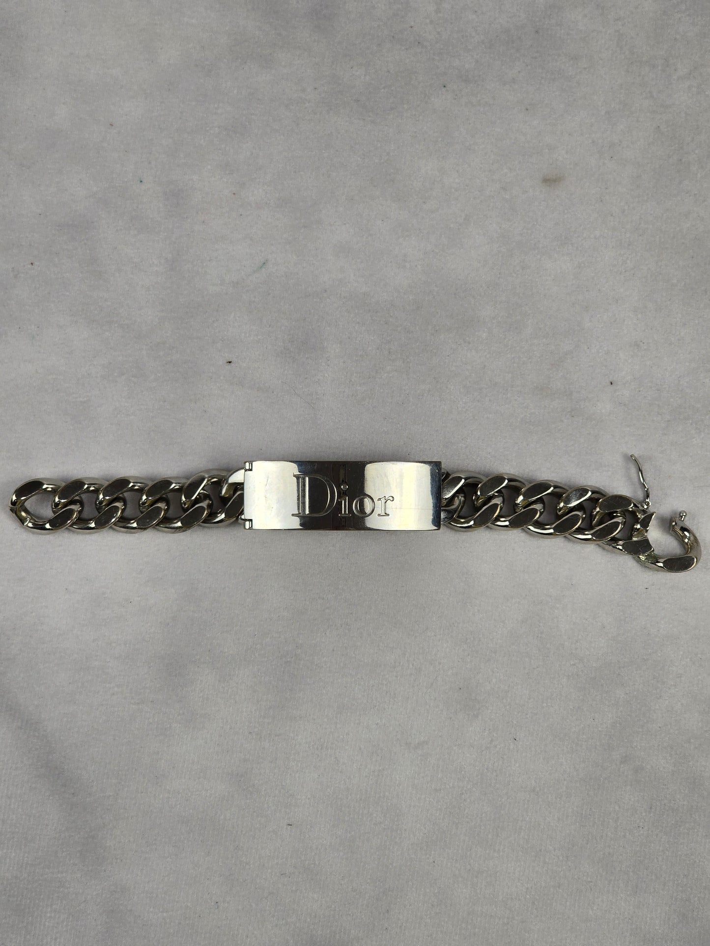 Christian Dior Vintage Gourmette Lip Gloss Duo Chunky Chain Bracelet