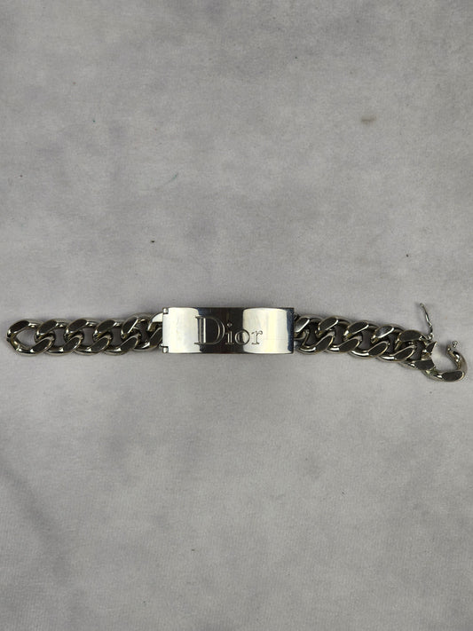 Christian Dior Vintage Gourmette Lip Gloss Duo Chunky Chain Bracelet