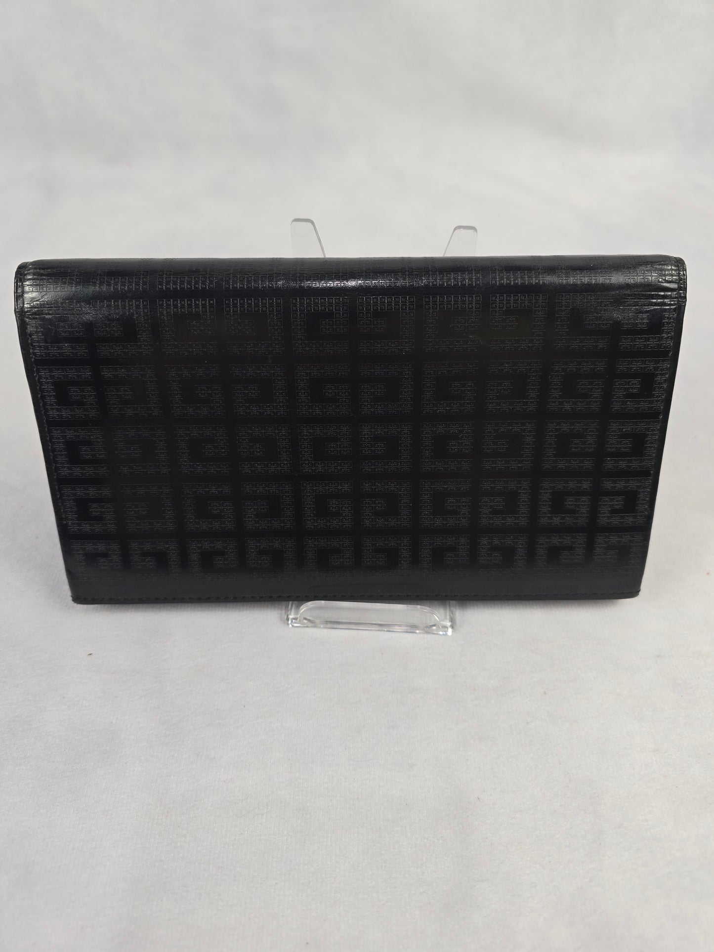 Givenchy Vintage Monogram Flap Long Wallet in Black