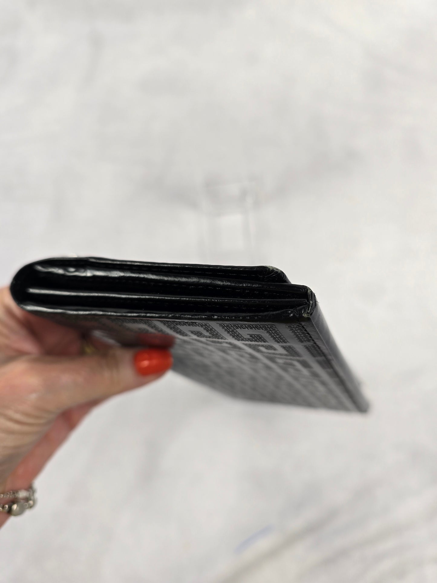 Givenchy Vintage Monogram Flap Long Wallet in Black