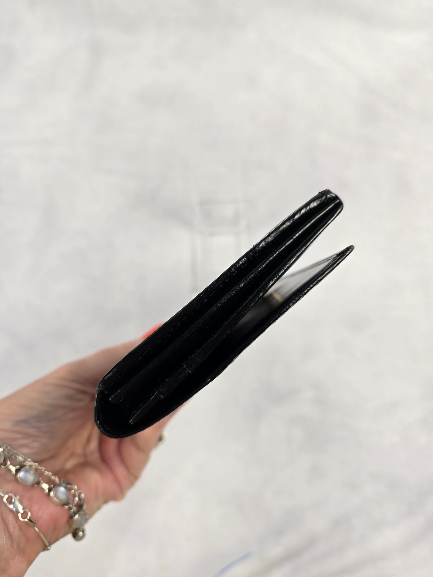Givenchy Vintage Monogram Flap Long Wallet in Black