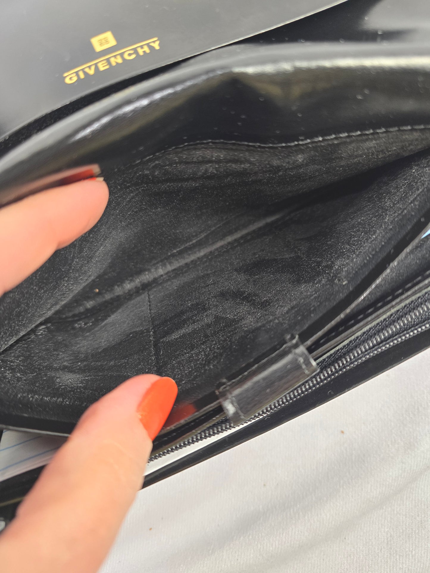 Givenchy Vintage Monogram Flap Long Wallet in Black