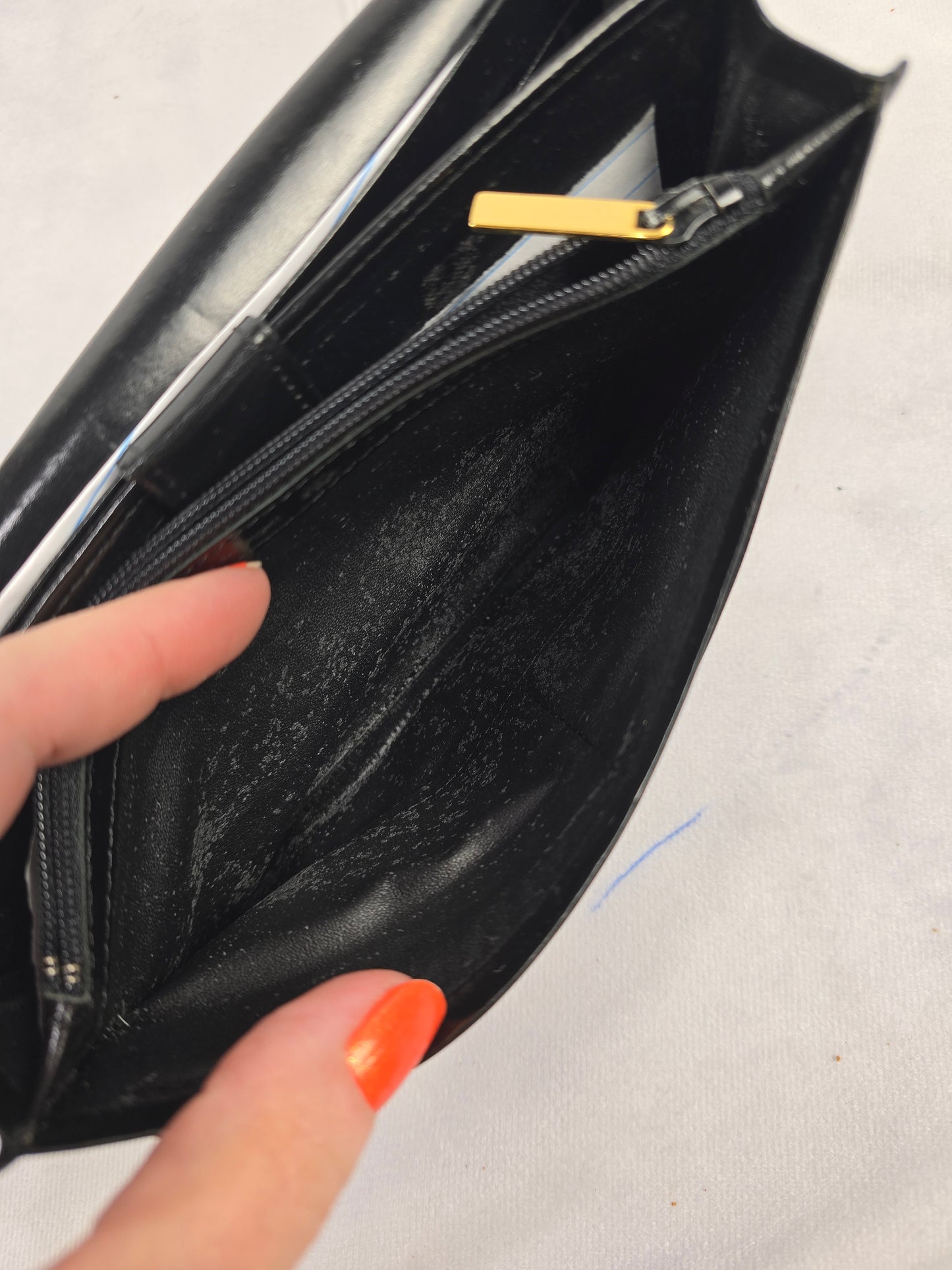 Givenchy Vintage Monogram Flap Long Wallet in Black