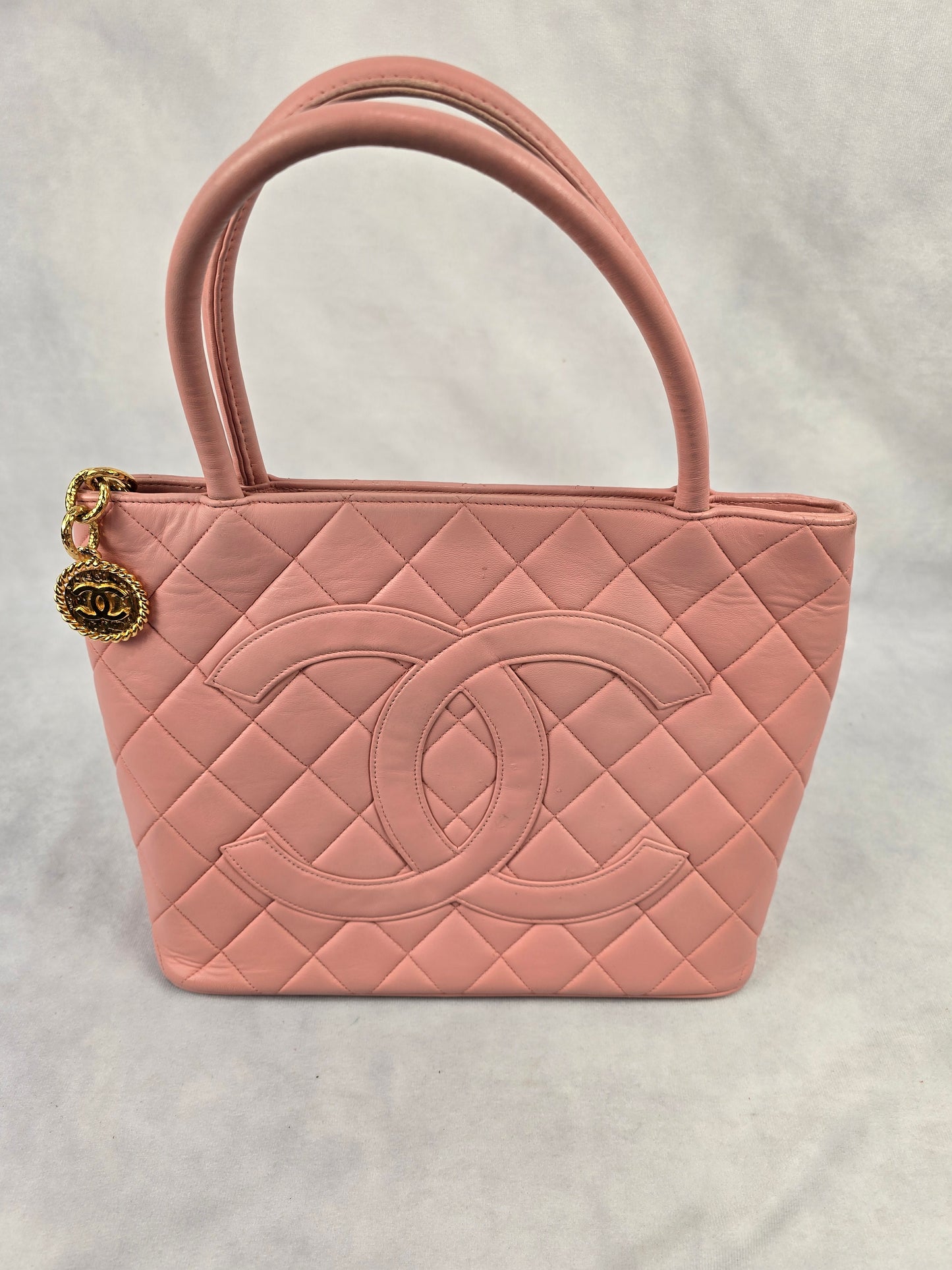 Chanel Medallion Tote in Pink Quilted Lambskin