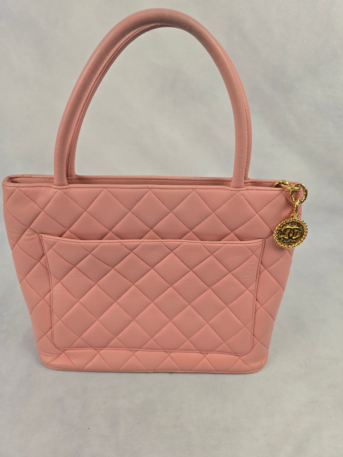 Chanel Medallion Tote in Pink Quilted Lambskin